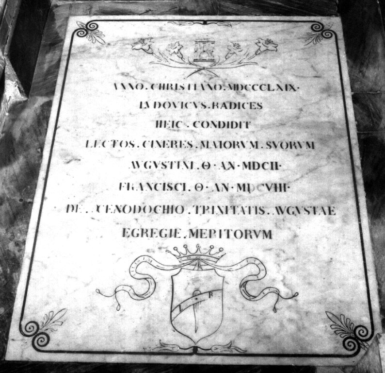lapide tombale - ambito romano (sec. XIX)